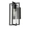Z-Lite Aura 1 Light Outdoor Wall Light, 6in. W x 12.75in. H, Black 5013S-BK - alternate 8
